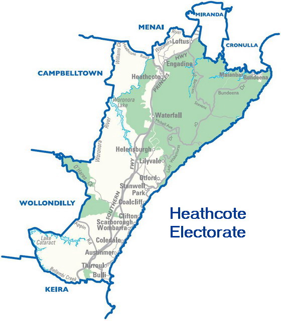 Heathcote Electorate Map