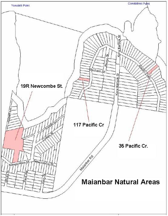 Maianbar Natural Area Map