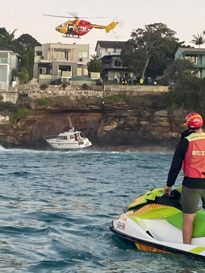Bundeena Boat Tragedy Helicopter Fly Over