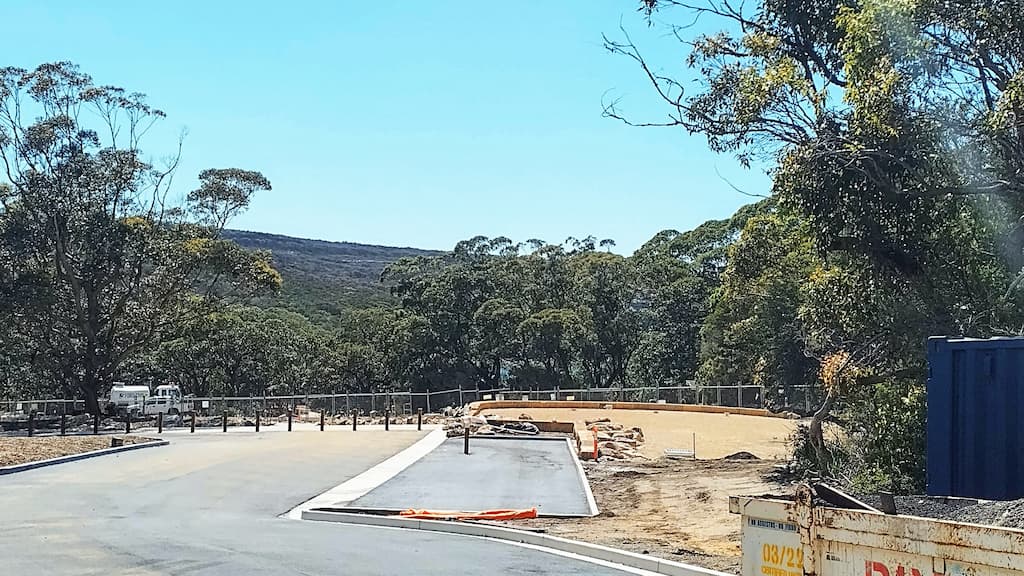 Wattamolla Upgrade Progress Lower Parking