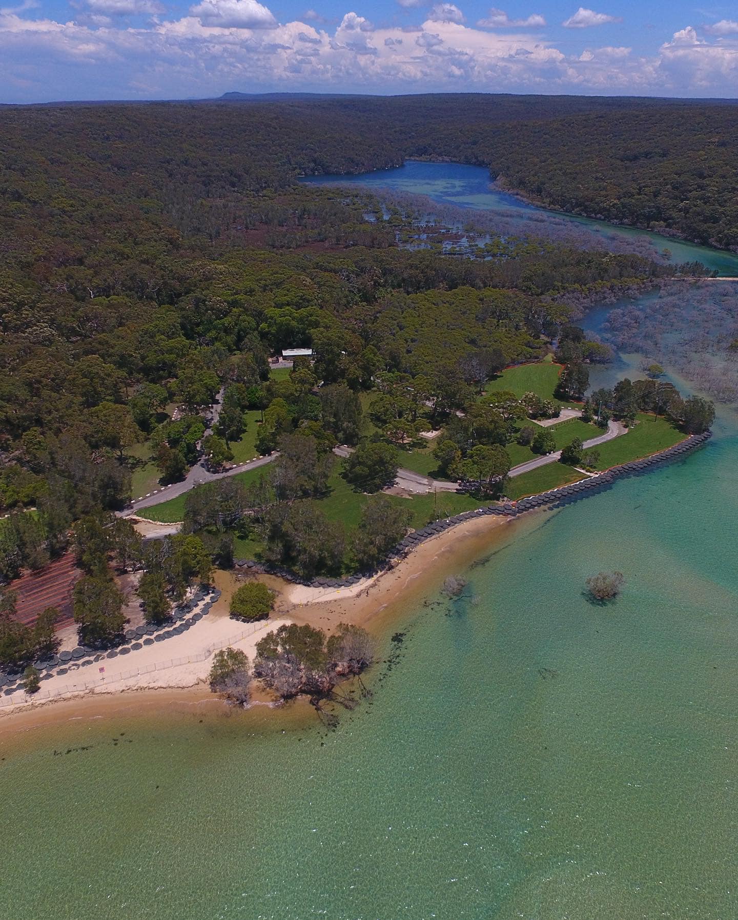 Bonnie Vale Campground Drone View
