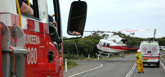 helicopter road landing