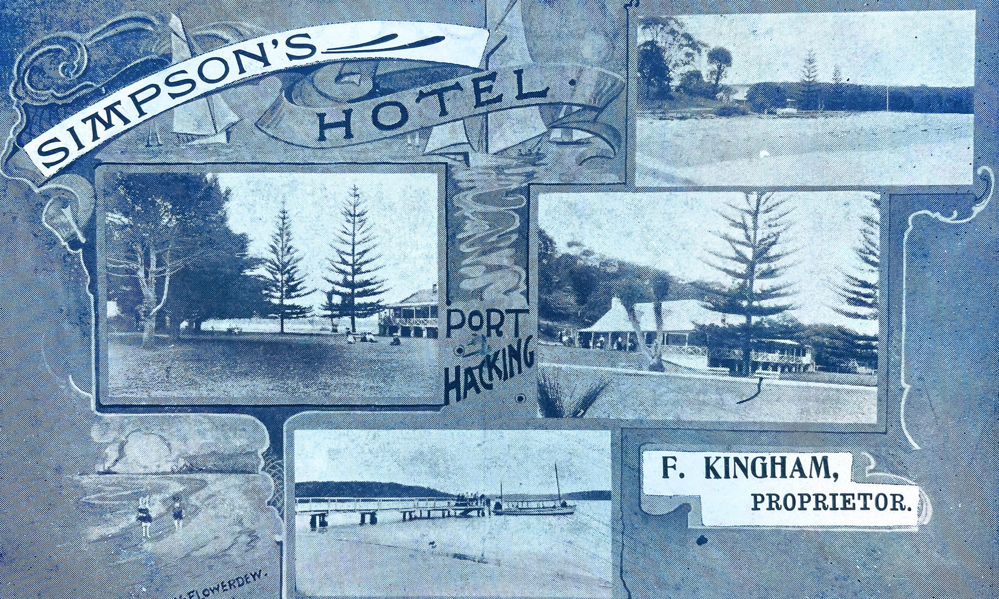 Simpson's Hotel History Postcard